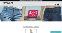 Desktop Screenshot of oppsjeans.com.mx