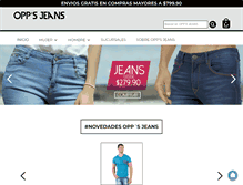 Tablet Screenshot of oppsjeans.com.mx